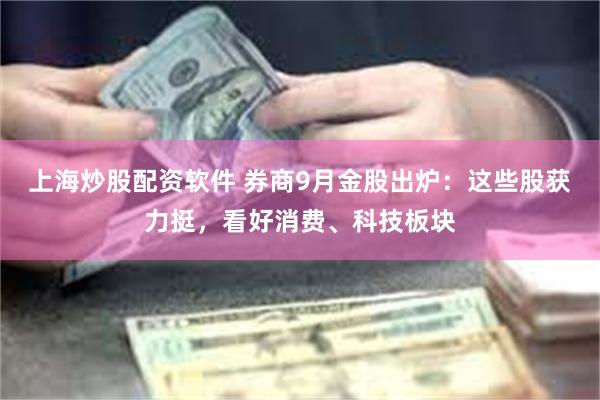 上海炒股配资软件 券商9月金股出炉：这些股获力挺，看好消费、科技板块