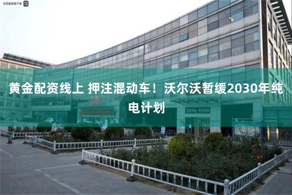 黄金配资线上 押注混动车！沃尔沃暂缓2030年纯电计划